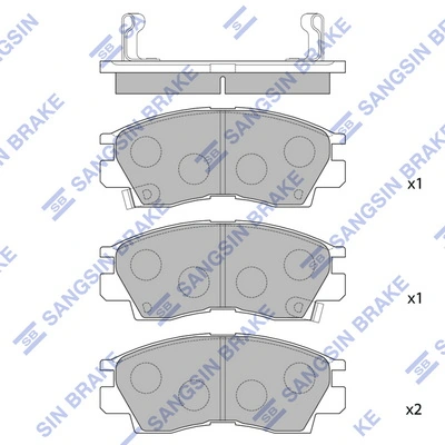 Тормозні колодки Chrysler MB895072