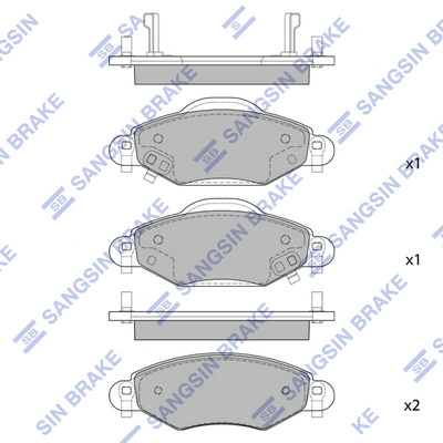 Тормозні колодки Mintye MP3583