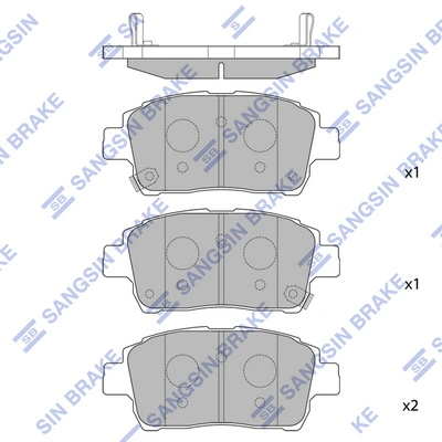 Гальмівні колодки Mintye MP463E ціна, від 12.45 USD