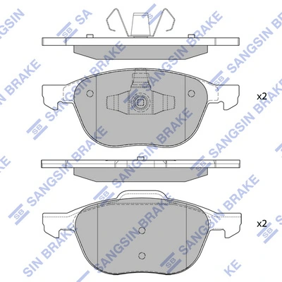 Гальмівні колодки Shafer SB23723 ціна, від 19.26 USD