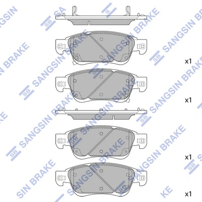 AY040NS143 Nissan/Infiniti Передні гальмівні колодки