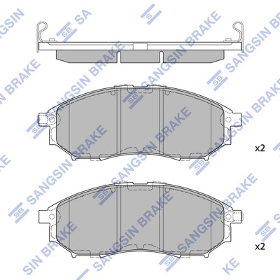  Передні тормозні колодки Renault Koleos 