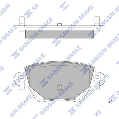 Задні дискові колодки Sfec BP001682