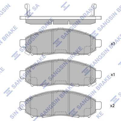 Купити 161548 Power Stop Колодки гальмівні передні, дискові