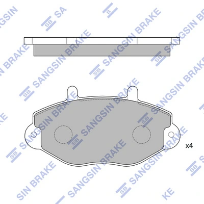 Гальмівні колодки AMP/Paradowscy BF2321 ціна, від 11.27 USD