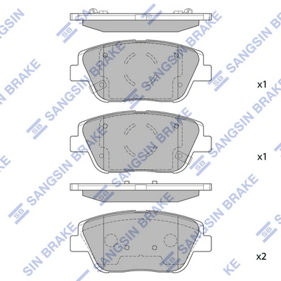Купити 8550502603 Nissan/Infiniti Колодки гальмівні передні, дискові