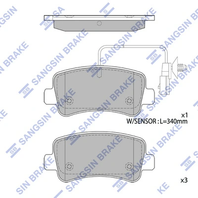 Задні гальмівні колодки Polcar S701581 ціна, від 21.37 USD