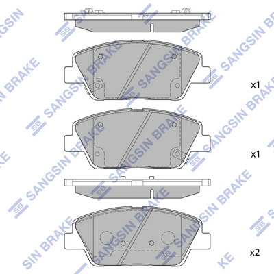 Гальмівні колодки Nissan/Infiniti 8550502603 ціна, від 24.46 USD