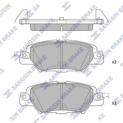 Задні гальмівні колодки Mazda KBY62648Z ціна, від 25.85 USD