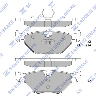 Задні дискові колодки Rover 75 