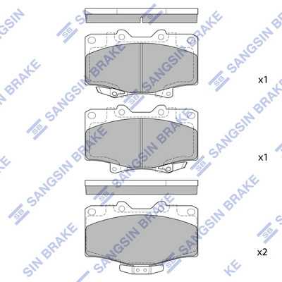 Передні гальмівні колодки на Toyota 4 Runner  N130