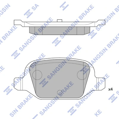 Купити 1618111480 Peugeot/Citroen Задні колодки