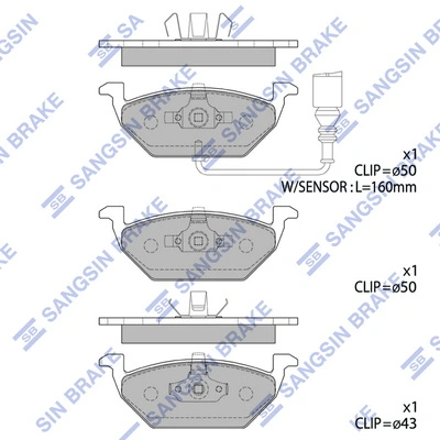 BPF111C ADG Передні гальмівні колодки