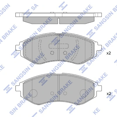 Передні тормозні колодки 96534653 Opel