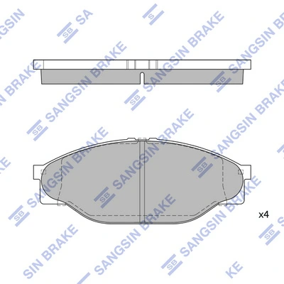 Купити QF0053E Q-top Колодки гальмівні передні, дискові