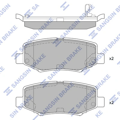 Задні гальмівні колодки Fiat/Alfa/Lancia K68003776AA ціна, від 22.60 USD