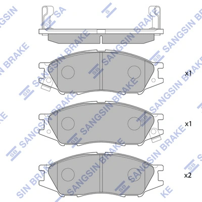 Купити 1N213328Z Mazda Колодки гальмівні передні, дискові