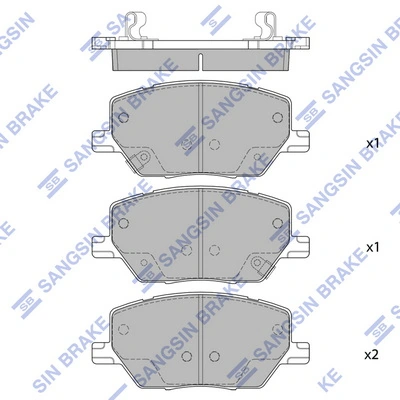 Гальмівні колодки Fiat/Alfa/Lancia 77367282 ціна, від 37.29 USD