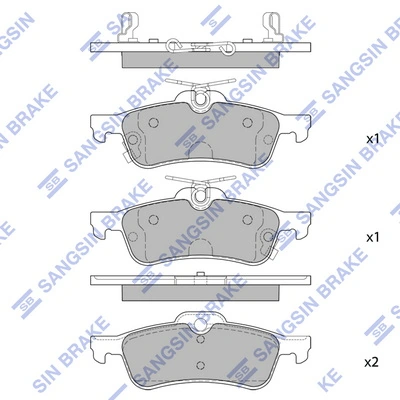 Задні гальмівні колодки Toyota Yaris хетчбек (P13) (2011 - 2020) ціна, від 19.33 USD