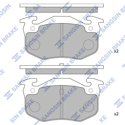 Задні гальмівні колодки Sfec BP000699 ціна, від 14.21 USD