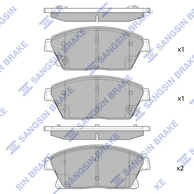 1680880380 Peugeot/Citroen Передні гальмівні колодки