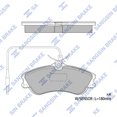 Купити BS0986424583 Polcar Колодки гальмівні передні, дискові
