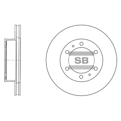 Диск гальмівний передній MarkBest MRB25047