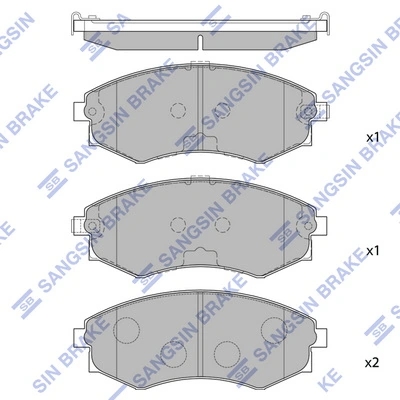 Гальмівні колодки Lamda CK1503LD ціна, від 16.38 USD