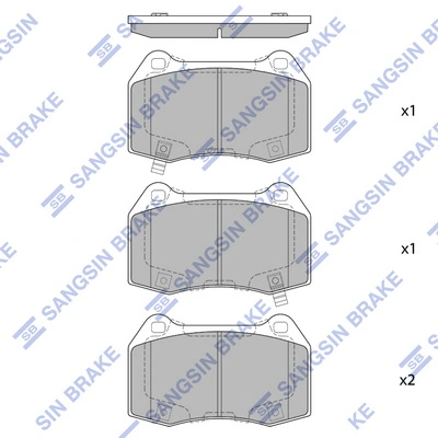 5151249 Ford Передні гальмівні колодки