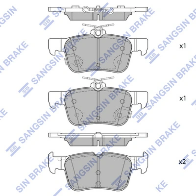Колодки гальмівні задні, дискові на Ford Focus IV HN