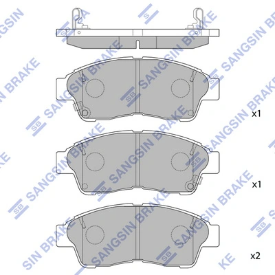 Передні тормозні колодки D0562 PSP