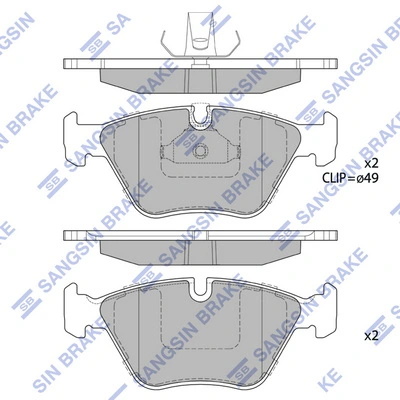 Гальмівні колодки Hexen DBS2334 ціна, від 27.88 USD