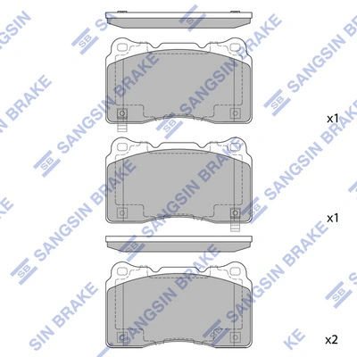 Гальмівні колодки Peugeot/Citroen 1675990380 ціна, від 31.91 USD
