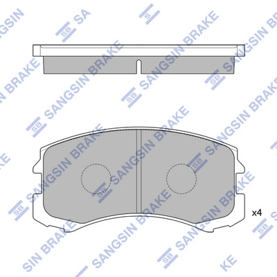 Гальмівні колодки Mintye MP417E ціна, від 15.24 USD