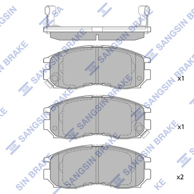 Гальмівні колодки Chrysler MB895072 ціна, від 18.15 USD