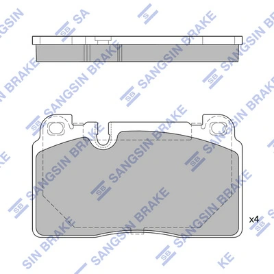 Гальмівні колодки Power Stop NXE1663 ціна, від 61.98 USD