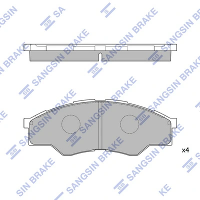 T2115006 Toko cars Передні гальмівні колодки