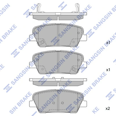 Купити 6014626 Kraft Задні колодки