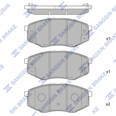 Гальмівні колодки Koreastar KBPH136 ціна, від 23.03 USD