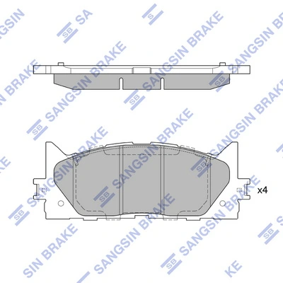 Тормозні колодки Nissan/Infiniti AY040TY084