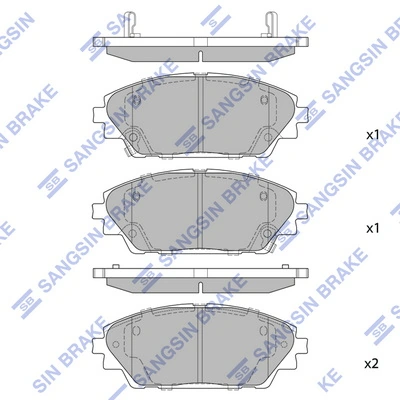Передні тормозні колодки QF0556S Q-top