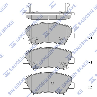 Гальмівні колодки Renault (RVI) 410603046R ціна, від 26.35 USD