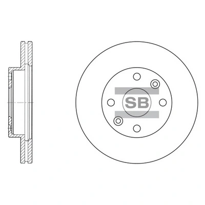 Гальмівні диски передні KDX7433251 Parts-Mall