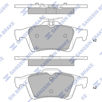 8671016711 Renault (RVI) Колодки гальмівні задні, дискові