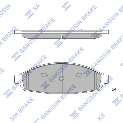 Гальмівні колодки Ford 3W7Z2001BA ціна, від 30.25 USD