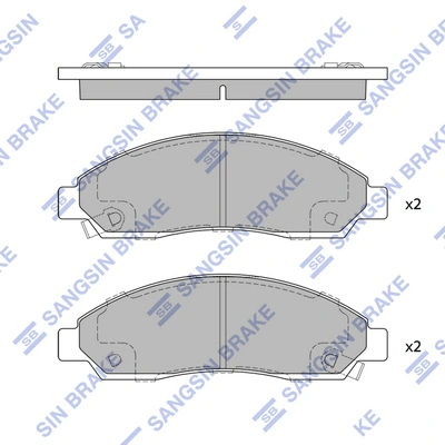 JBP0201 Just Drive Передні гальмівні колодки