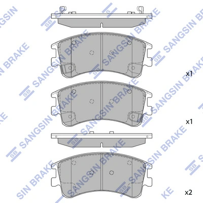 Передні тормозні колодки QF0552 Q-top
