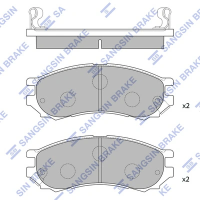 Передні тормозні колодки MP252J Mintye