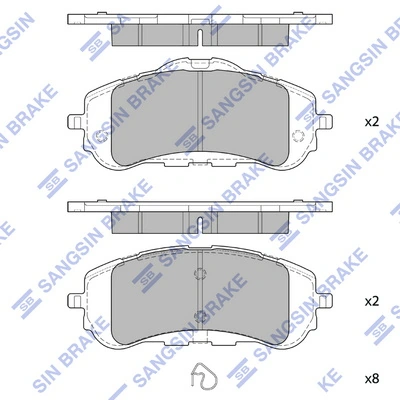 Передні тормозні колодки 1678168180 Peugeot/Citroen