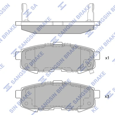 Задні гальмівні колодки Mazda LEY42643Z ціна, від 18.98 USD